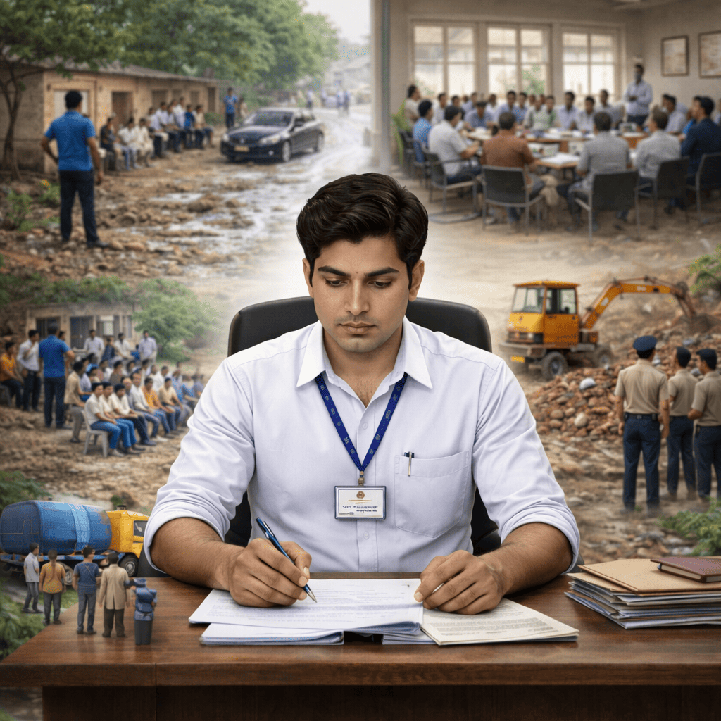 District Collector at work