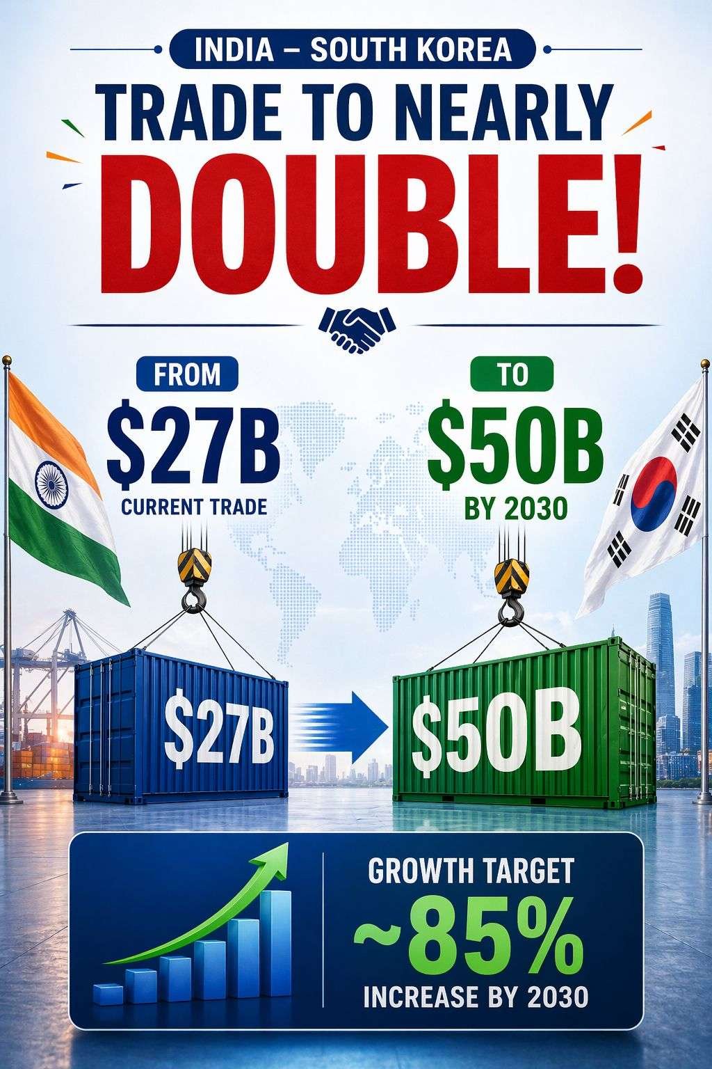 INDIA -SOUTH KOREA BIG TRADE DEAL