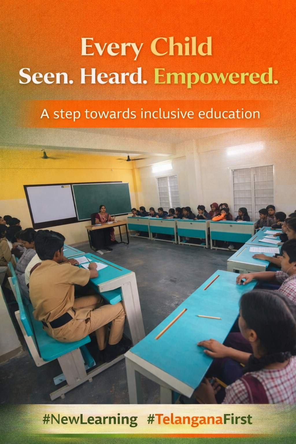 U-shaped seating in schools (Hyderabad)