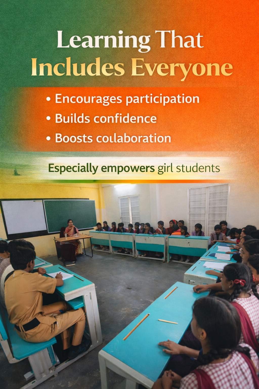 U-shaped seating in schools (Hyderabad)