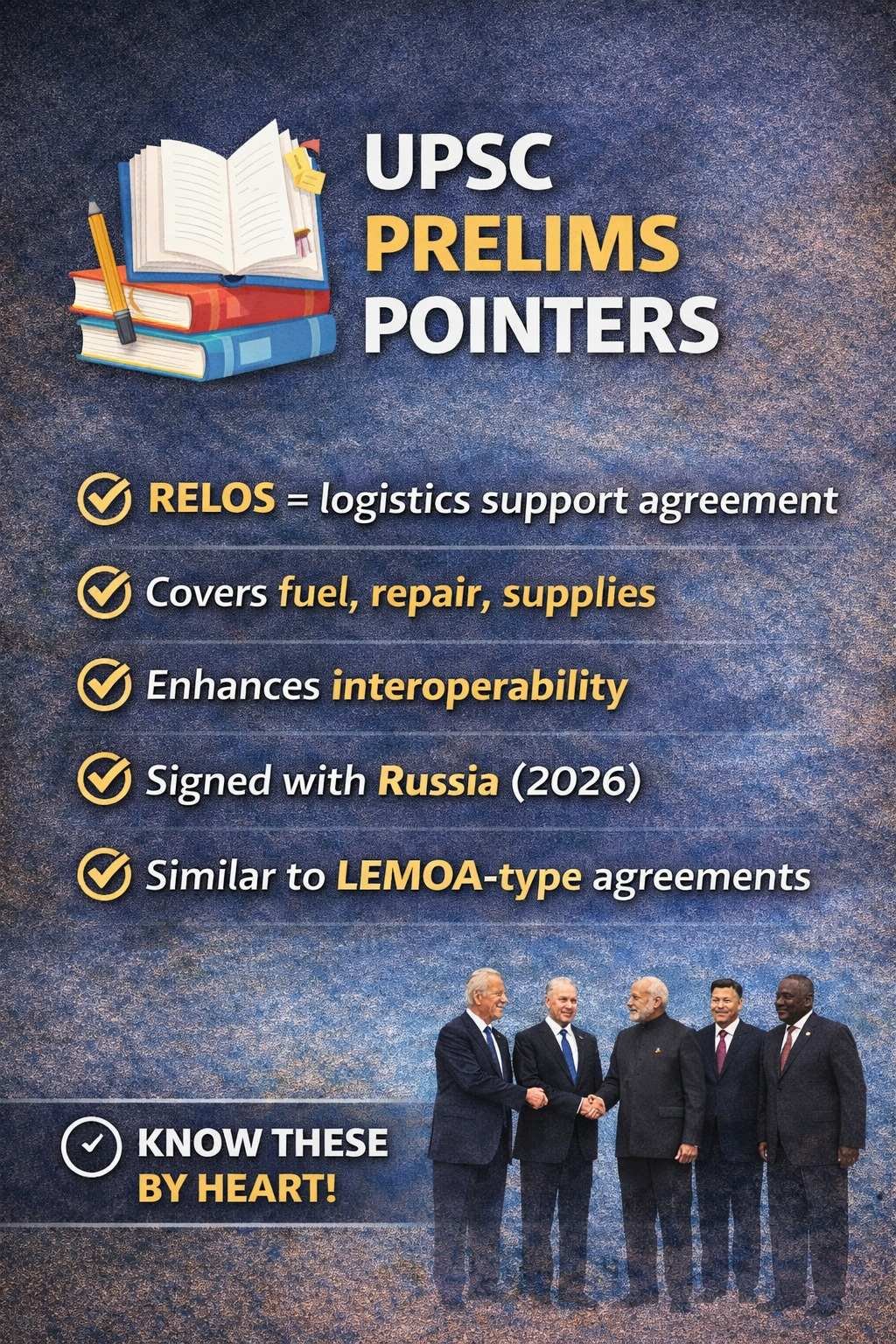 WHAT IS RELOS? India & Russia