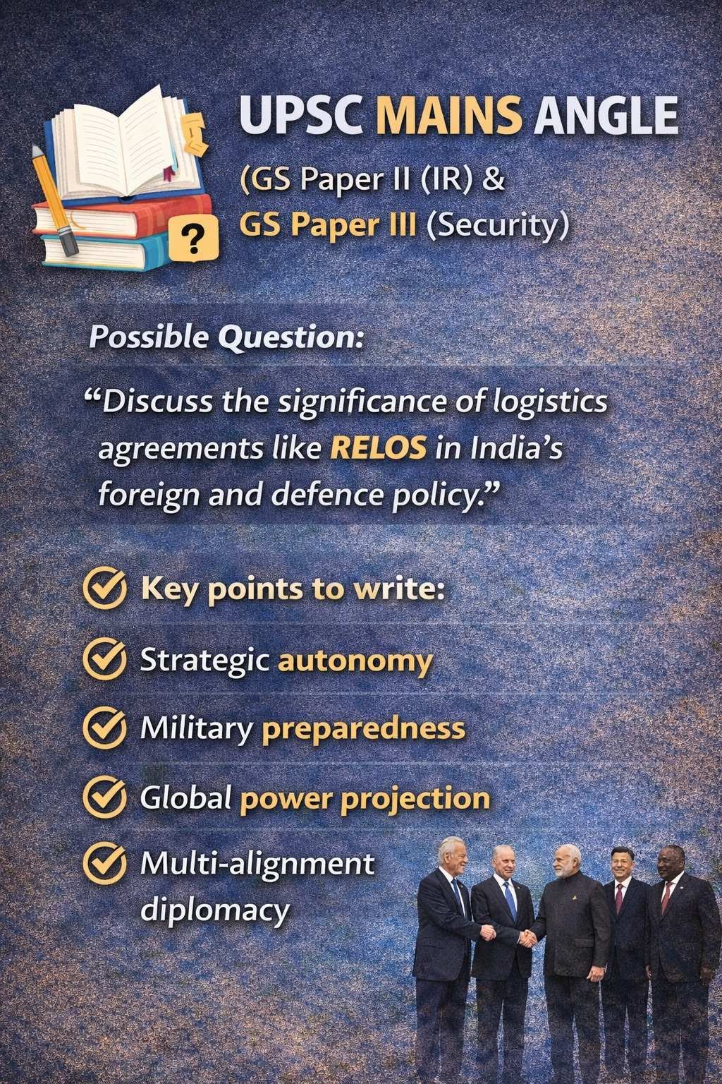 WHAT IS RELOS? India & Russia