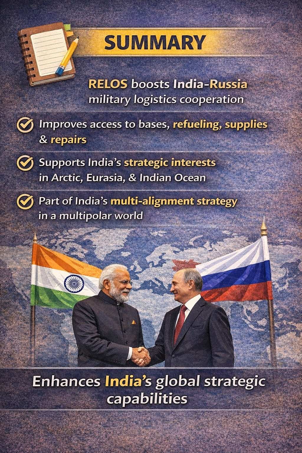 WHAT IS RELOS? India & Russia