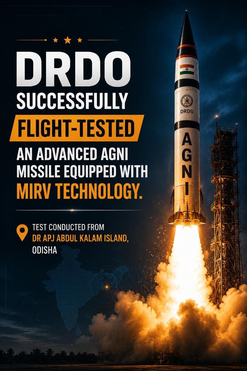 INDIA ENTERS ELITE MIRV CLUB