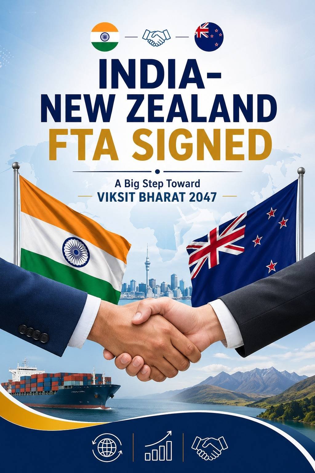 INDIA-NEW ZEALAND FTA SIGNED