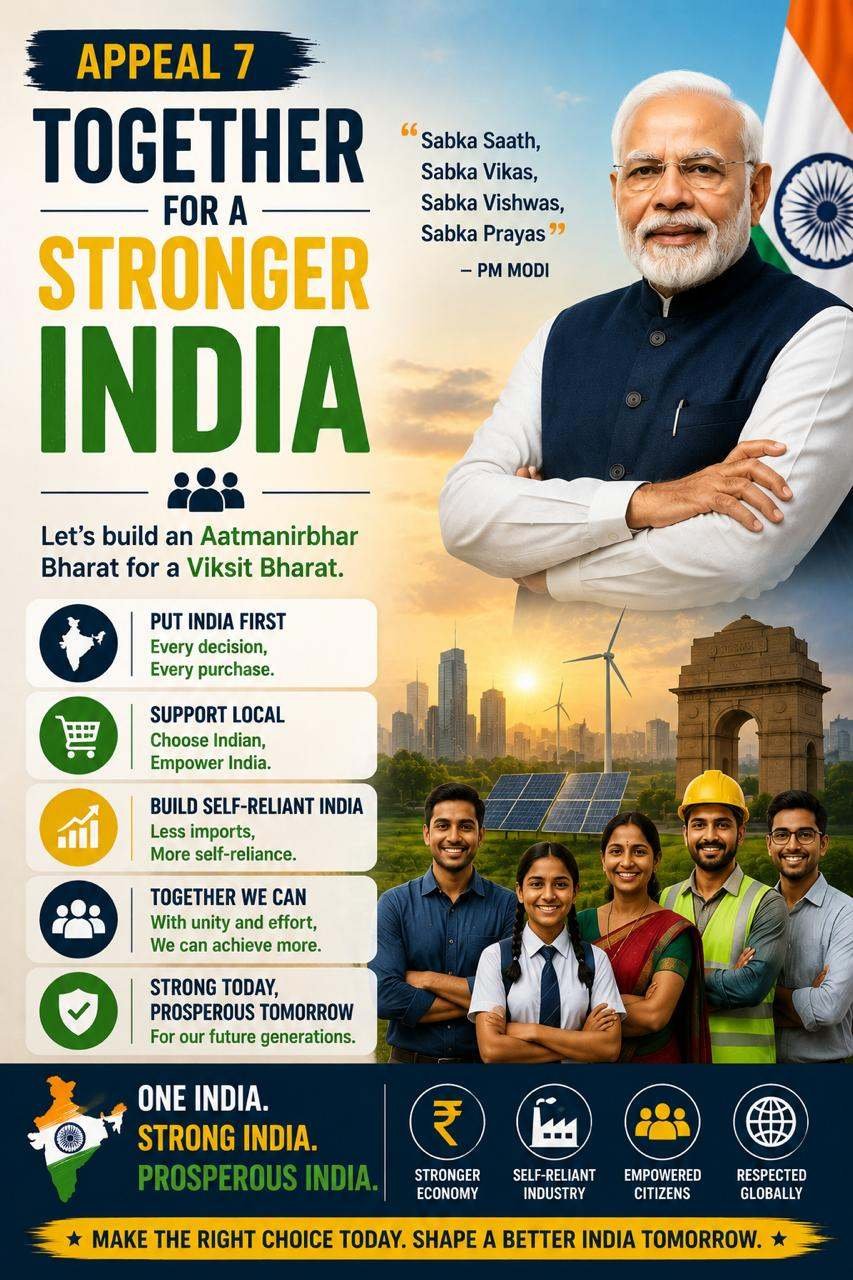 PM MODI’S 7 APPEALS