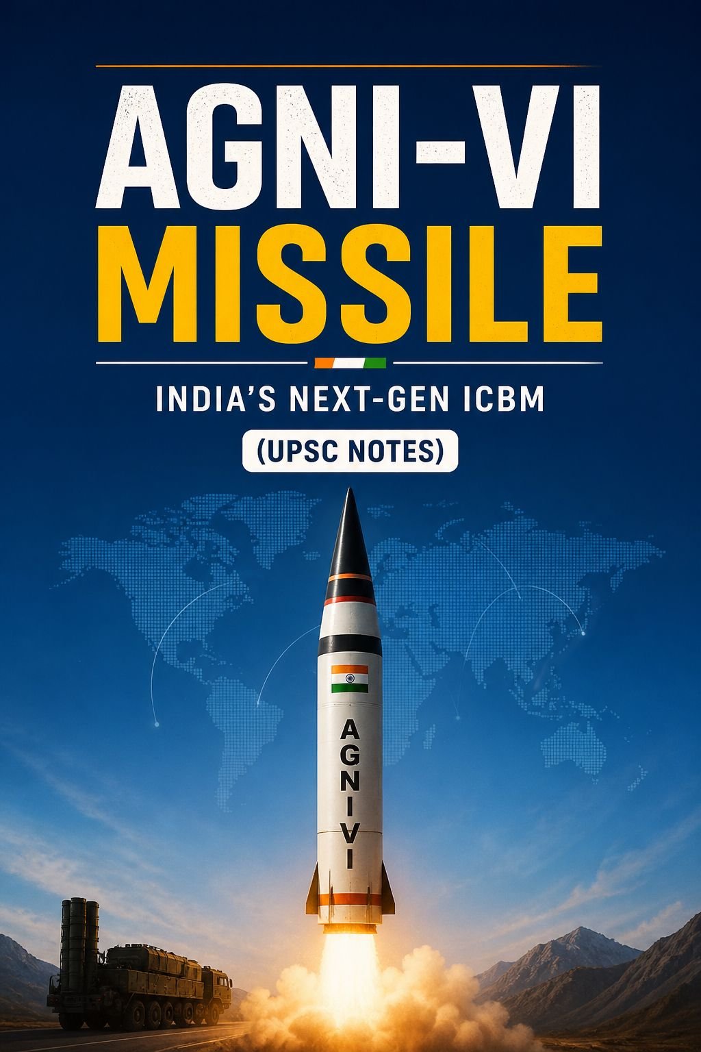 Agne – VI Missile India’s Next-Gen ICBM (UPSC NOTES)