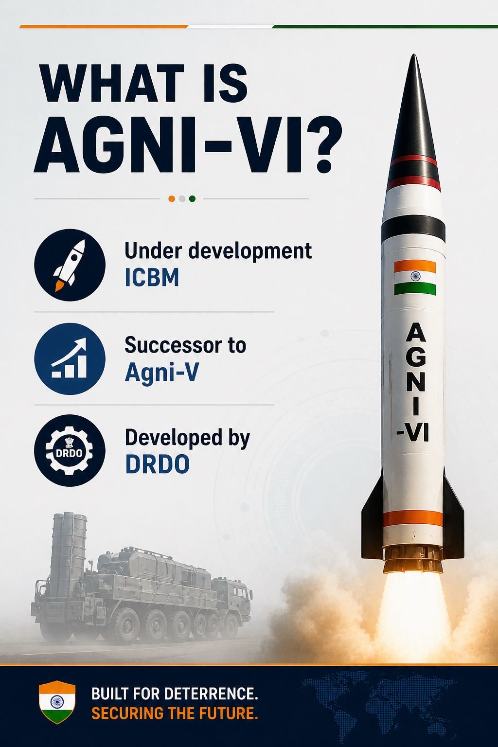Agne – VI Missile India’s Next-Gen ICBM (UPSC NOTES)