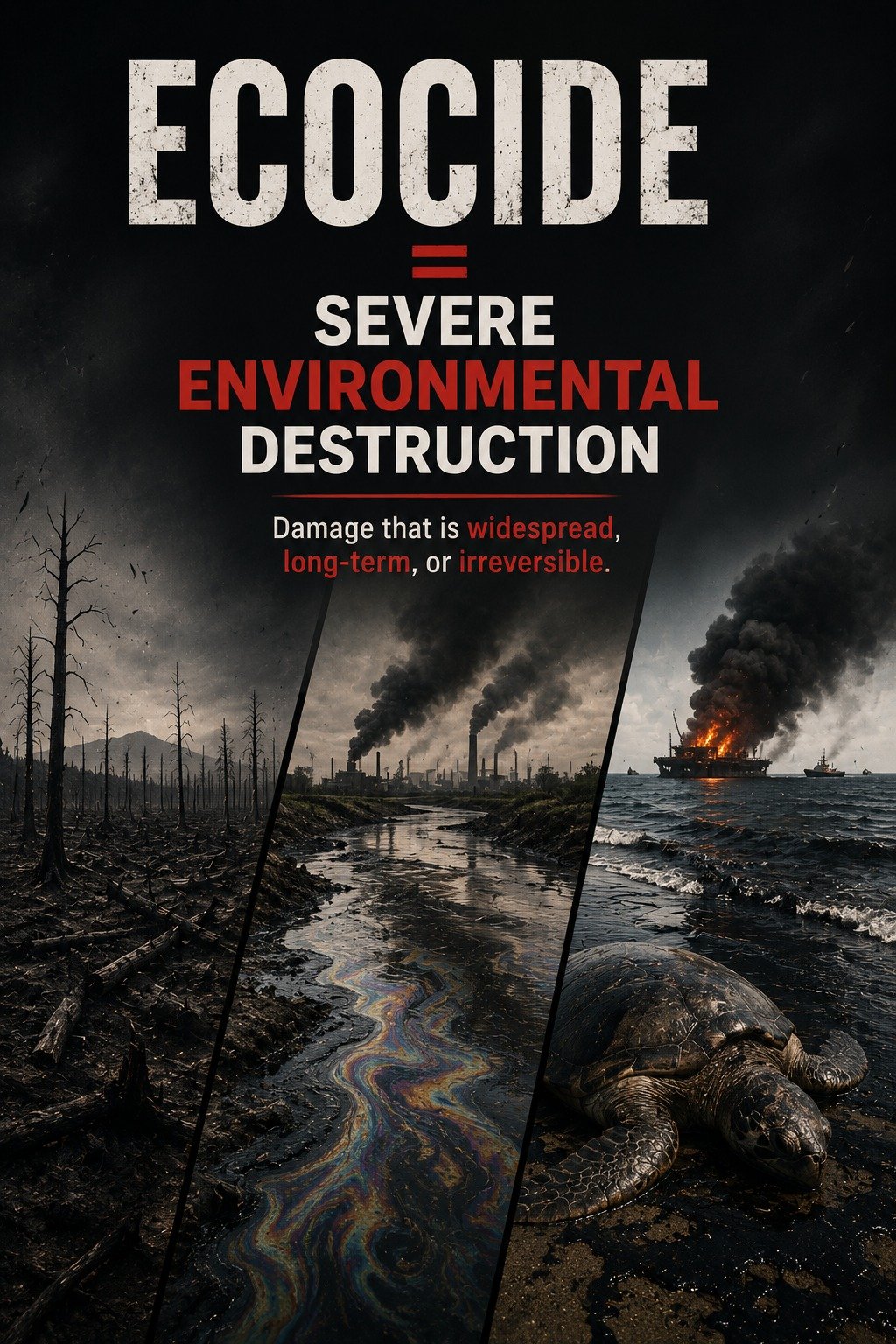 Ecocide |  Should Massive Environmental  Destruction Become an International Crime ?